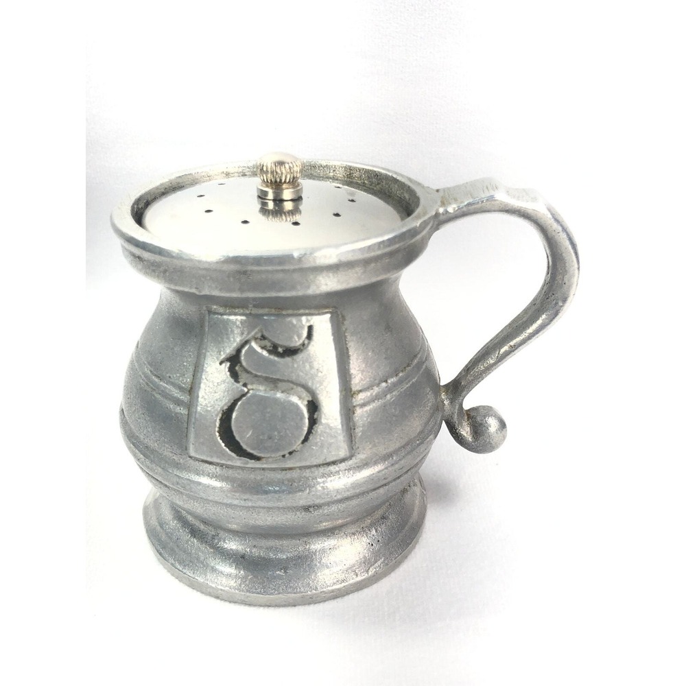 Wilton Armetale RWP Pewter‎ Salt & Pepper Shakers Plough Tavern Pattern Vintage - Picture 2 of 16